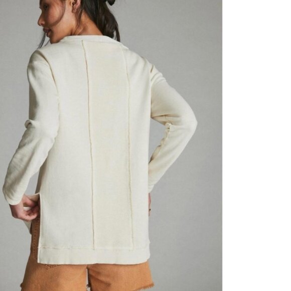 Anthropologie Pilcro Imogen Seamed Tunic Top L - Picture 2 of 16